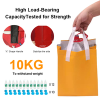 Sac isotherme personnalisé pour gâteaux avec doublure thermique en aluminium, sac isotherme non tissé pour boulangerie, pain à emporter