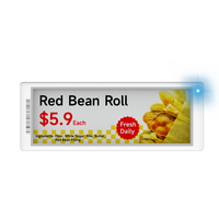 Label Rak Elektronik MinewTag BLE5.0 Layar Eink 4 Warna 5,79 Inci BWRY Ultra Tipis Label Harga Digital Supermarket Ritel 120m
