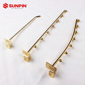 Hot bán siêu thị bán lẻ Treo Kim Loại slatwall gridwall hiển thị Pegboard phụ kiện Kệ Tấm tường móc hiển thị móc - Product Image 1