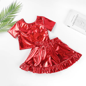Venta al por mayor trajes de Carnaval para bebés niñas niños pequeños ropa de Mardi Gras falda metálica personalizada ropa de niña de Louisiana - Product Image 3