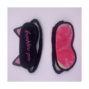 Cute Cartoon Letter Cat Ears <b>Sleep</b> Children's <b>Eye</b> <b>Mask</b> Print - Product Image 1