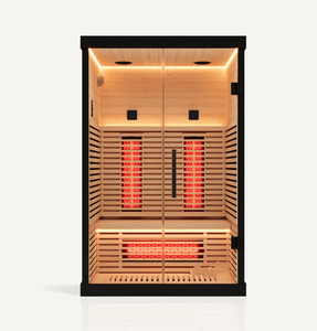 <span class=keywords><strong>Sauna</strong></span> infrarouge portable miniature pour 1 personne en <span class=keywords><strong>bois</strong></span> de pruche noir peint pour intérieur - Product Image 6