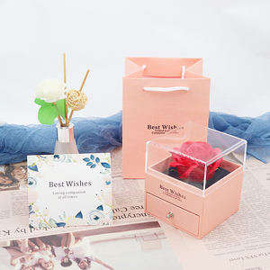 Funda de cristal de flor eterna para Romance, caja de joyería de <span class=keywords><strong>rosa</strong></span> de jabón de La <span class=keywords><strong>Bella</strong></span> <span class=keywords><strong>y</strong></span> La <span class=keywords><strong>Bestia</strong></span>, regalos del Día de la madre para San Valentín, decoración del hogar - Product Image 6