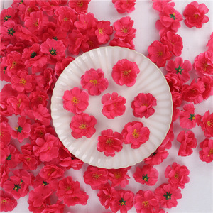 Cabezas de Flores de Durazno Artificiales de Tela al por Mayor, Pétalos de Flor de Ciruelo para Decoración de Vestidos DIY, Adornos para Bodas - Product Image 5