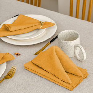 Serviettes de table personnalisées pour mariage, vente en gros, serviettes en polyester résistantes aux plis pour restaurant, serviettes de cuisine - Product Image 2