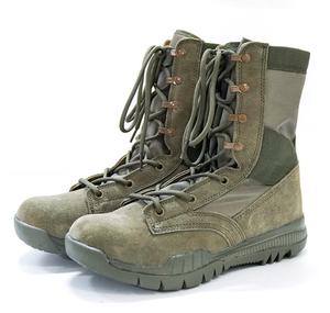 Botas TSB1102 Verde Oliva, Botas de Primavera, Botas de Desierto, Ligeras, de Gamuza y Cuero Vacuno - Product Image 1