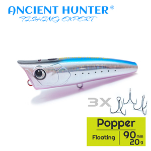 Ancient Hunter TMD -1014 Thiết Kế Nhật Bản Thu Hút Đại Dương 90Mm/20G Chuyến Bay Đường Dài Mồi Popper Nước Nổi Trên Đỉnh - Product Image 2