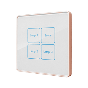 Cho tuya không dây nhà thông minh điều khiển ánh sáng Tường Bảng điều chỉnh chuyển đổi cấu trúc đơn giản Khung nhựa Glass Bảng điều chỉnh ZigBee Mạng 10A ma - Product Image 3