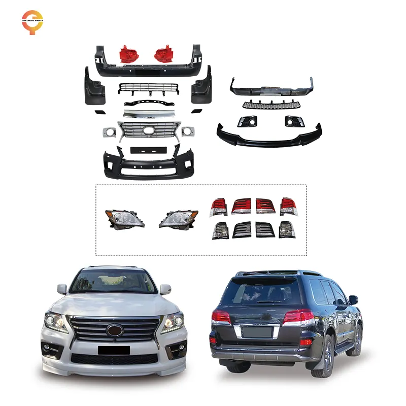 Suku Cadang Mobil promosi lampu depan Aksesori lampu konversi ke LEXUS LX570 Body Kit untuk 570 tahun 2008-2015