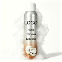 Kit de mousse dépilatoire ODM/OEM avec sérum apaisant à l'aloe vera et spatule, épilation corporelle douce et indolore pour les jambes et les bras