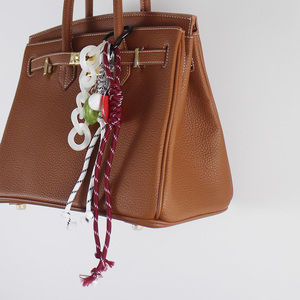 Ins Blogger con el mismo nicho Ping Pong Green Life Preserver llavero encanto hecho a mano pareja trenzado cordón bolsa colgante - Product Image 5