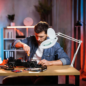 Lampe <span class=keywords><strong>Loupe</strong></span> LED SMD Personnalisée 56 Pièces avec Pince pour Salon de Beauté, Évaluation de Bijoux, Équipement Cils et Ongles - Product Image 6