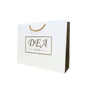 Bolsas de Papel con Lámina Dorada Personalizadas al por Mayor, Empaque de Cartón para Ropa Interior, Prendas, Zapatos y Compras con su Propio Logotipo - Product Image 1