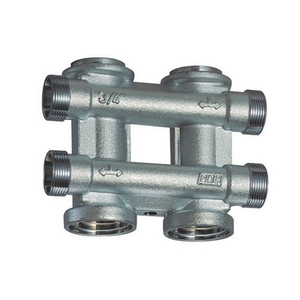 Collettore Companolare Modulare da 3/4 Pollici Cromato per Impianti Idraulici - Product Image 1