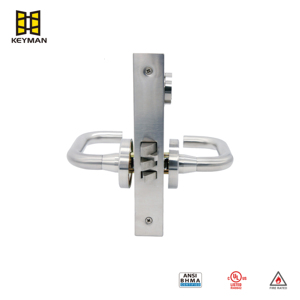 Cylindre de serrure de porte à mortaise KEYMAN, norme américaine, qualité ANSI 1, type sectionnel, finition en acier inoxydable, clé durable - Product Image 4