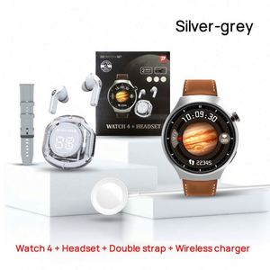 Nouvelle arrivée D21 montres intelligentes à écran rond montre 4 jeux <span class=keywords><strong>d</strong></span>'écouteurs à la mode et 2 bracelets montres de sport appareils portables - Product Image 3