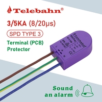 Dispositif de protection contre les surtensions monophasé Telebahn 24V/48V/120V/230V T3 AC/DC SPD pour équipement de précision