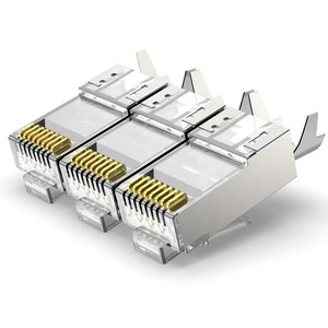 ขายตรงจากโรงงาน <span class=keywords><strong>หัว</strong></span>ต่อ <span class=keywords><strong>RJ45</strong></span> แบบใส ป้องกันสัญญาณรบกวน UTP <span class=keywords><strong>Cat6</strong></span> Cat5E 8P8C <span class=keywords><strong>หัว</strong></span>คริสตัล ได้รับการรับรองมาตรฐาน RoHS สำหรับโทรคมนาคม - Product Image 2