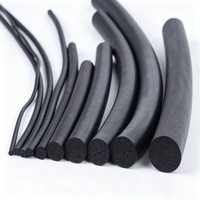 Bande d'étanchéité en mousse de caoutchouc EPDM multi-formes, profil rond, en D, carré, extrusion personnalisée, joint d'étanchéité contre les intempéries