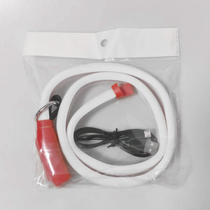 Đầy Đủ Màu Sắc Dẫn Con Chó Cổ Áo Chạy Phong Cách Cầu Vồng Flash USB Có Thể Sạc Lại ABS + Silicone Ip20 Vật Nuôi Dây Xích Với LED Dải Ánh Sáng - Product Image 5