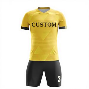 Camiseta de Fútbol Unisex Personalizada con Logotipo, Números y Patrones, Transpirable, de Alta Calidad, Uniforme de Fútbol para Estudiantes y Equipos, Servicio OEM - Product Image 1