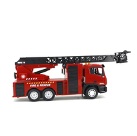 Échelle SJY-1361 camion de pompiers 1/18 2.4G 15CH RC échelle camion de pompiers (amélioré) pulvérisation d'eau levage avec tir eau modèle jouets