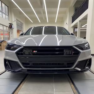 Calandre ronde en chrome et maille noire, accessoire de voiture pour <span class=keywords><strong>Audi</strong></span> A7 et <span class=keywords><strong>S7</strong></span>, modèle C8 <span class=keywords><strong>s7</strong></span>, 2019, 2020, <span class=keywords><strong>2021</strong></span>, 2022 - Product Image 3