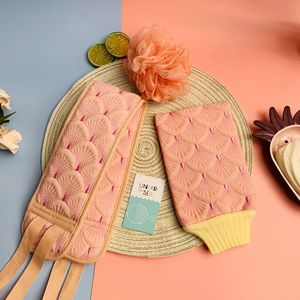 3 pezzi di alta qualità <span class=keywords><strong>Set</strong></span> doccia da <span class=keywords><strong>bagno</strong></span> spugna da <span class=keywords><strong>bagno</strong></span> spugna cintura con guanto da <span class=keywords><strong>bagno</strong></span> esfoliante guanto da <span class=keywords><strong>bagno</strong></span> - Product Image 3