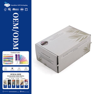 Boîte d'expédition personnalisée pour produits de soin avec bande déchirable, emballage ondulé premium avec logo pour déballage de marques de cosmétiques et de beauté - Product Image 1