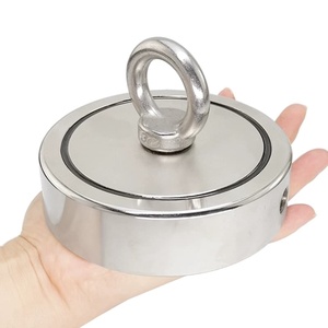 Imán de <span class=keywords><strong>Pesca</strong></span> de Doble Anillo y Doble Cara con Perno de Ojo, Imán Grande de 4000lbs 4900lb de Alta Resistencia de Tracción - Product Image 2
