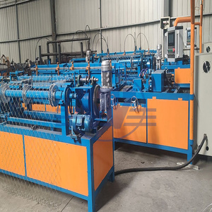 เครื่องทำรั้วตาข่ายเพชรแบบโซ่พร้อมระบบควบคุม PLC และมอเตอร์ - Product Image 5