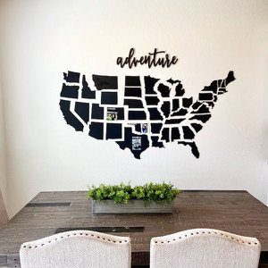 Souvenirs d'anniversaire découpés au laser <span class=keywords><strong>Carte</strong></span> de voyage <span class=keywords><strong>USA</strong></span> Art mural en bois <span class=keywords><strong>Carte</strong></span> photo des États-Unis pour les voyages d'aventure - Product Image 5