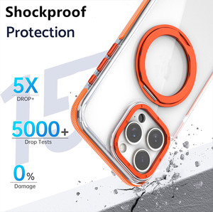 Ốp điện thoại trong suốt cứng, hỗ trợ sạc không dây, xoay 360 độ, nam châm, dành cho <span class=keywords><strong>iPhone</strong></span> 16 Pro Max, S24 Ultra, S25 Ultra - Product Image 6