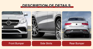 Xe sửa đổi bộ phận cơ thể Kit cho Mercedes Benz GLe Coupe c292 2016 2019 nâng cấp lên AMG xe cơ thể Kit cản trước phía sau môi - Product Image 3