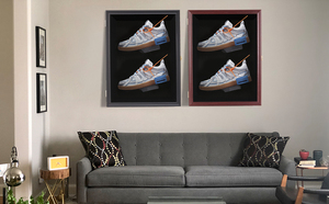 กล่องโชว์รองเท้าไม้แข็งสีดำกล่องเก็บรองเท้าแบบล็อคได้ - Product Image 4