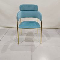 Chaise de salle à manger moderne et simple en tissu, chaise de négociation confortable et respirante pour café, magasin de vêtements et salle à manger à domicile