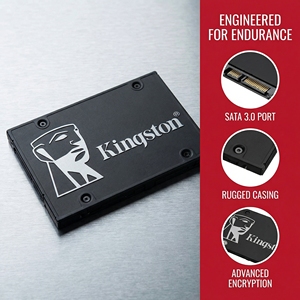 <span class=keywords><strong>Kingston</strong></span> KC600 2.5 "SATA III <span class=keywords><strong>SSD</strong></span> | 256GB/512GB/1TB/2TB | การเข้ารหัสฮาร์ดแวร์ AES-256 | แคช DRAM | สูงสุด550/520เมกะไบต์/วินาที - Product Image 3
