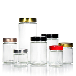 <span class=keywords><strong>Pot</strong></span> en verre rond <span class=keywords><strong>vide</strong></span> à large bouche <span class=keywords><strong>Pot</strong></span> Mason de 8oz avec double couvercle hermétique pour <span class=keywords><strong>confiture</strong></span> alimentaire Cornichon au miel - Product Image 5