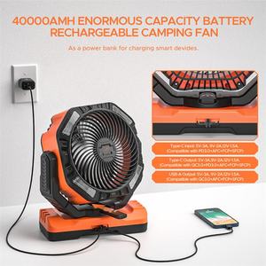 Ventilateur Socool 40000mAh Ventilateur sur pied portable rechargeable avec batterie au lithium Power Bank Camping en plein air - Product Image 3