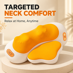 Almohada de Masaje Ergonómica Dividida con Control de Temperatura, Cojín Amasador Inalámbrico Recargable con Control Remoto para Cuello, Espalda, Cintura y Piernas - Product Image 3