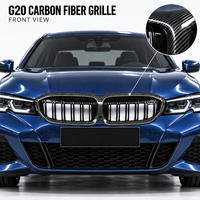 Calandre avant en fibre de carbone forgée pour Série 3 G20/G28/G30/G38 2019-2022 Nouveau