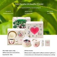 Diffuseur de cire de soja en verre cristal pour aromathérapie, coffret cadeau écologique – Design moderne et épuré, parfum longue durée 3 mois, sans sulfate