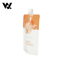 Sachets de recharge personnalisés imprimés pour liquides (5ml, 30ml, 100ml, 500ml) – Gel douche, shampoing, savon – Échantillons avec bec verseur