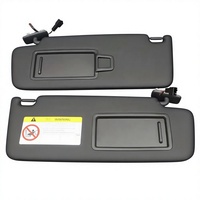 Pare-soleil avec miroir de maquillage pour VW Golf 7 Lamando Arteon Passat B8 T-Roc Tharu, gris clair/noir disponible