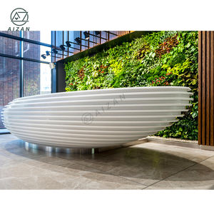 <span class=keywords><strong>2025</strong></span> nuovo Design solido bianco superficie moderna bancone della Reception per la vendita - Product Image 1