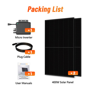 Sistema Solar para Balcón de 600W 800W 1000W 1200W, Microinversor para Sistema Solar de Balcón Conectado a la Red, Sistema Solar de Balcón de 600w 800w - Product Image 4