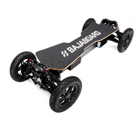 Trottinette électrique tout-terrain BAJABOARD Helix 4WD, skateboard en alliage d'aluminium, batterie au lithium, vitesse maximale de 60 km/h, étanche, tout-terrain
