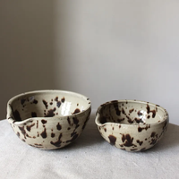 Ensemble de bols à matcha écologiques personnalisés / Chawan en céramique marbrée fait main / Poterie nordique