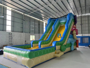 Structure gonflable commerciale combinée toboggan aquatique et château rebondissant, matériel de <span class=keywords><strong>location</strong></span> en gros - Product Image 6
