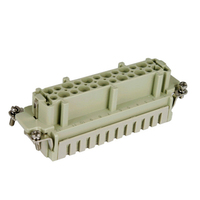Connecteur d'alimentation femelle étanche IP65 avec boîtier NBR et prise mâle à insert terminal pour équipement industriel